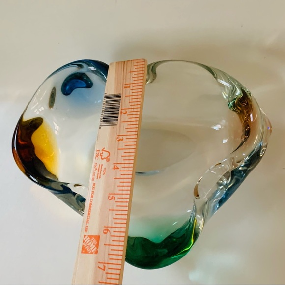 Frantisek Zemek “Rhapsody” Glass Bowl Bohemia Czech Studio Art 1950 - Picture 5 of 12